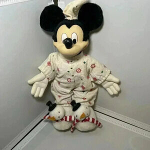 Vintage Mickey Mouse Christmas Pajama Doll - Collectible